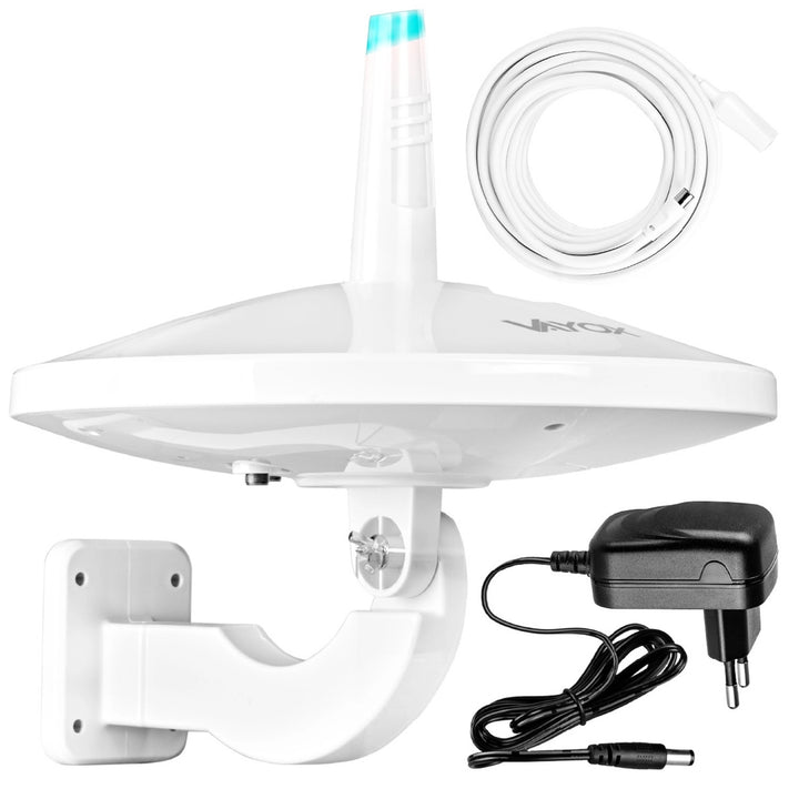 DVB-T/T2 Digital720 combo omnidirectionele antenne, wit, VA0066, Vayox