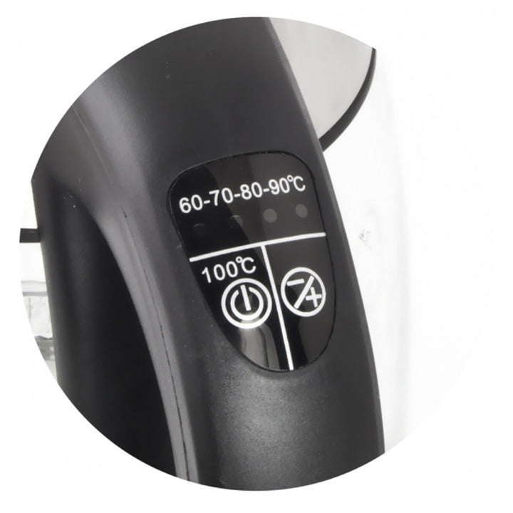 Elektrische waterkoker, van glas, met LED-verlichting en thermostaat, 1,8 l, Esperanza