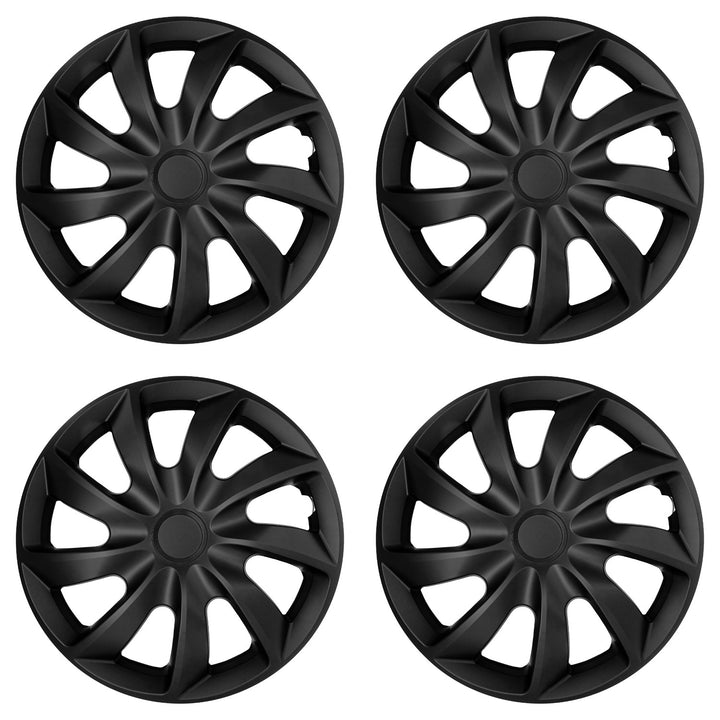 Universele autowielkappen 13'' NRM Quad, matzwart, 4 stuks
