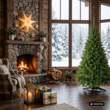 Sparrenkerstboom op Premium-standaard, 200 cm, dichtbegroeid en realistisch, Damich