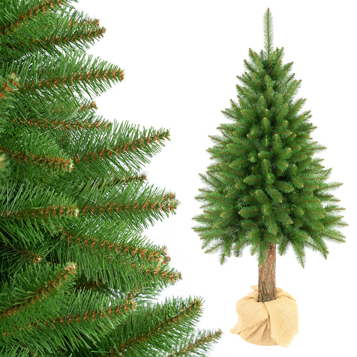 Premium sparrenkerstboom op stam, 200 cm, dichtbegroeid en realistisch, Damich