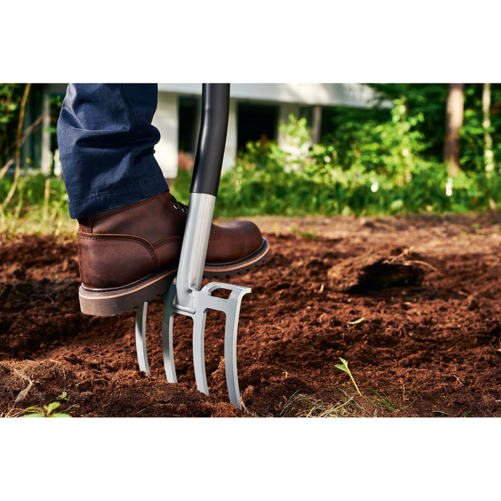 Kwekerij- en drainage-spade CELLPRO + ENERGO-vorken + universele metalen hark CELLPRO, Cellfast