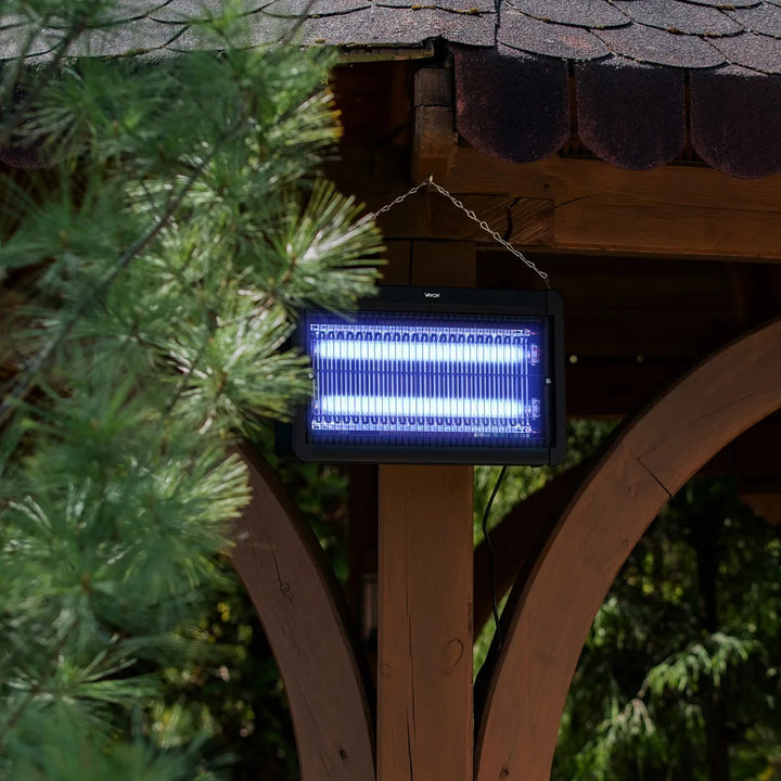 Insectenlamp tegen muggen, vliegen en motten, elektrische val, UV, 20 W, Vayox, 2 stuks