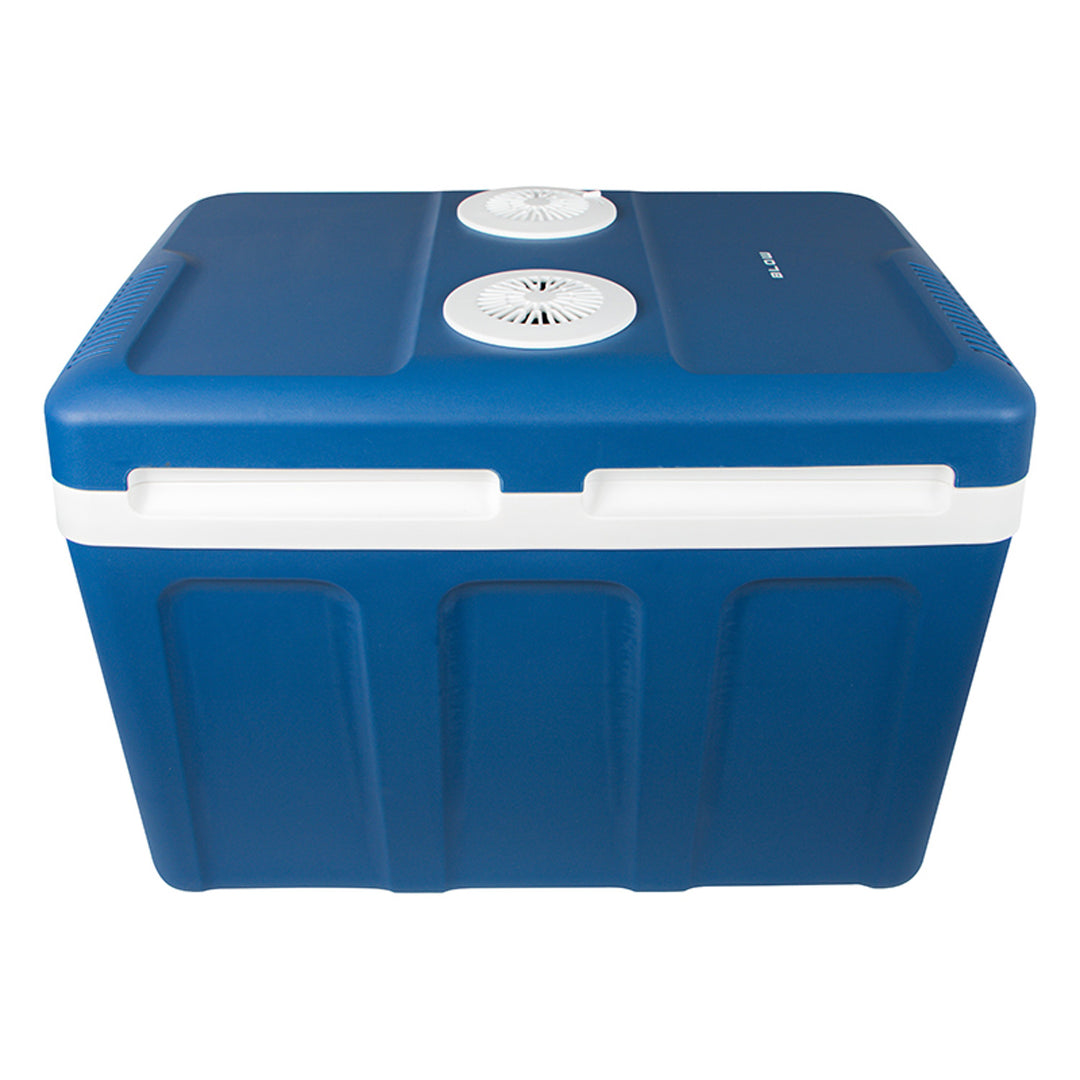 Blow-koelbox voor in de auto, met wieltjes, inhoud 42 l, verwarmingsstand, spanning DC 12 V en AC 100 V-240 V, 44-210