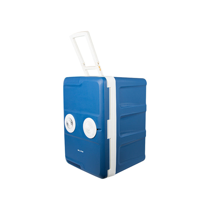 Blow-koelbox voor in de auto, met wieltjes, inhoud 42 l, verwarmingsstand, spanning DC 12 V en AC 100 V-240 V, 44-210