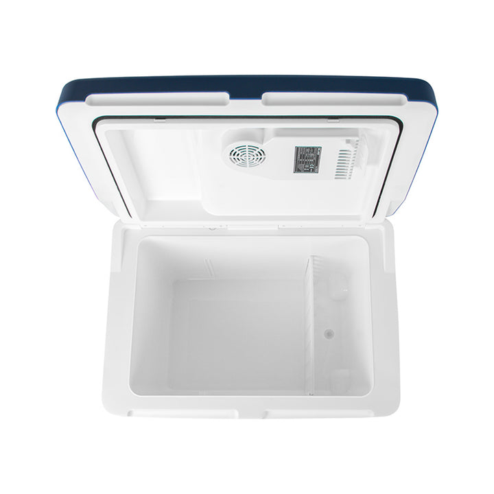 Blow-koelbox voor in de auto, met wieltjes, inhoud 42 l, verwarmingsstand, spanning DC 12 V en AC 100 V-240 V, 44-210