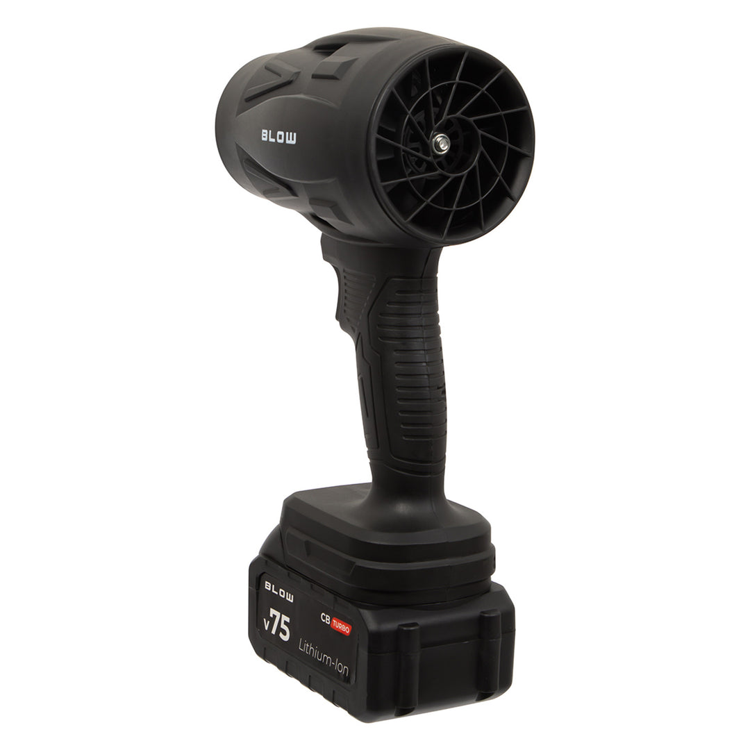 BLOW 21V CB TURBO accu-bladblazer, 130.000 omwentelingen, 2,4 Ah, koffer