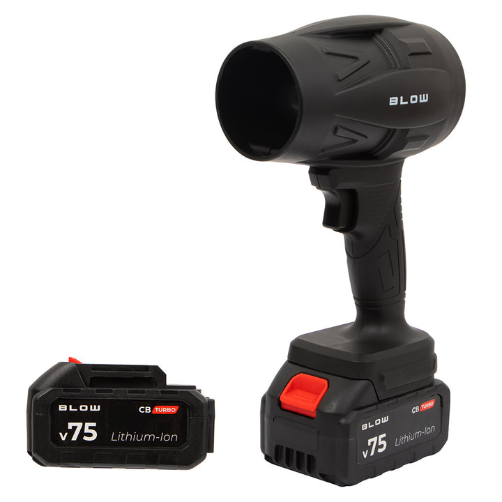 BLOW 21V CB TURBO accu-bladblazer, 130.000 omwentelingen, 2,4 Ah, koffer