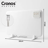 Cronos infraroodverwarmingspaneel voor onder het bureau, vermogen 120 W, timer, 3 standen, DCH-150