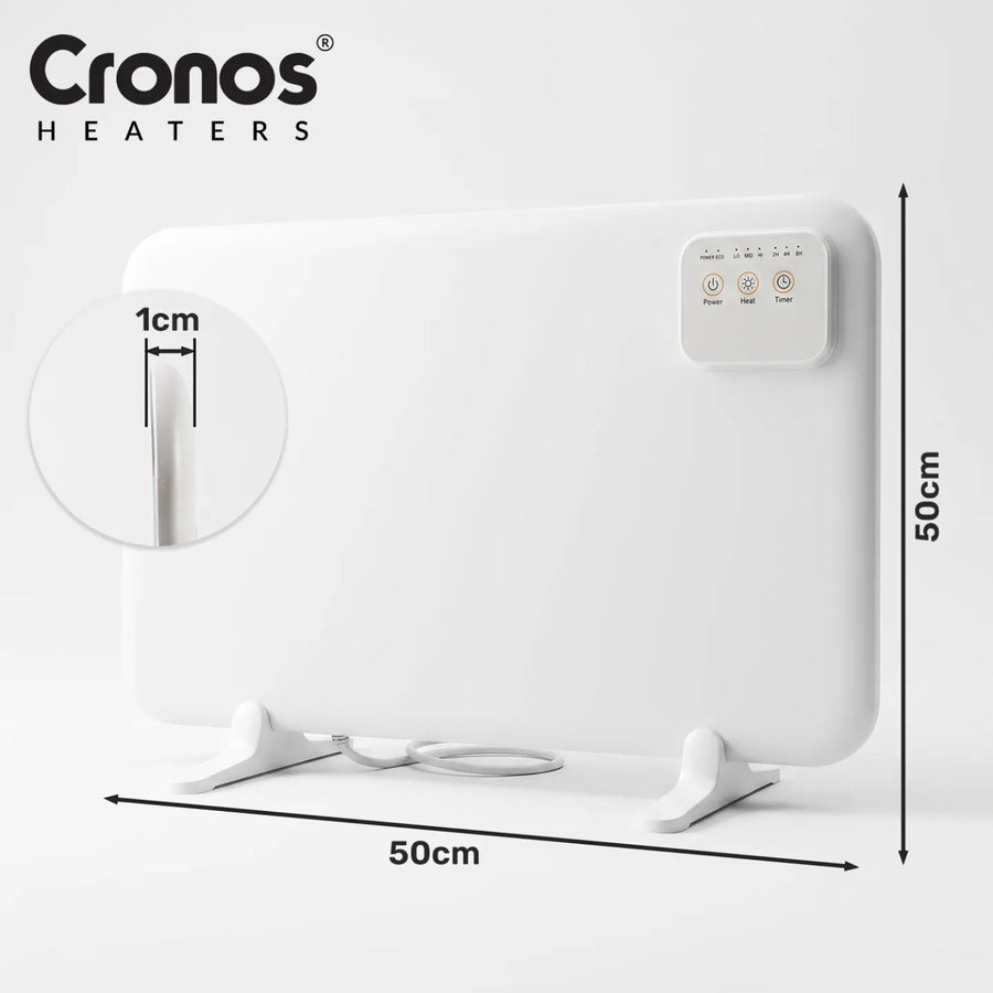 Cronos infraroodverwarmingspaneel voor onder het bureau, vermogen 120 W, timer, 3 standen, DCH-150