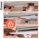 Cronos infraroodverwarmingspaneel voor onder het bureau, vermogen 120 W, timer, 3 standen, DCH-150
