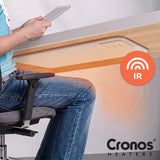Cronos infraroodverwarmingspaneel voor onder het bureau, vermogen 120 W, timer, 3 standen, DCH-150