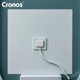 Cronos verwarmde spiegel, ovaal 50 x 80 cm, LED in drie kleuren, beschermingsklasse IP44, anticondenssysteem