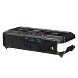 LTC-startbooster, 12.000 mAh, met compressor, zaklamp en powerbank, LCD-display, vermogen 65 W, inclusief kabels en opberghoes, LXJS120