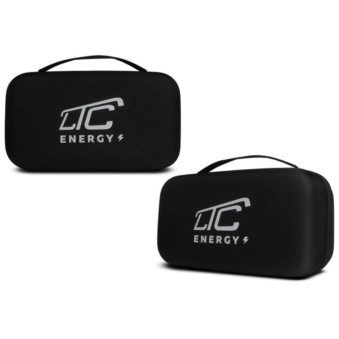 LTC-startbooster, 12.000 mAh, met compressor, zaklamp en powerbank, LCD-display, vermogen 65 W, inclusief kabels en opberghoes, LXJS120