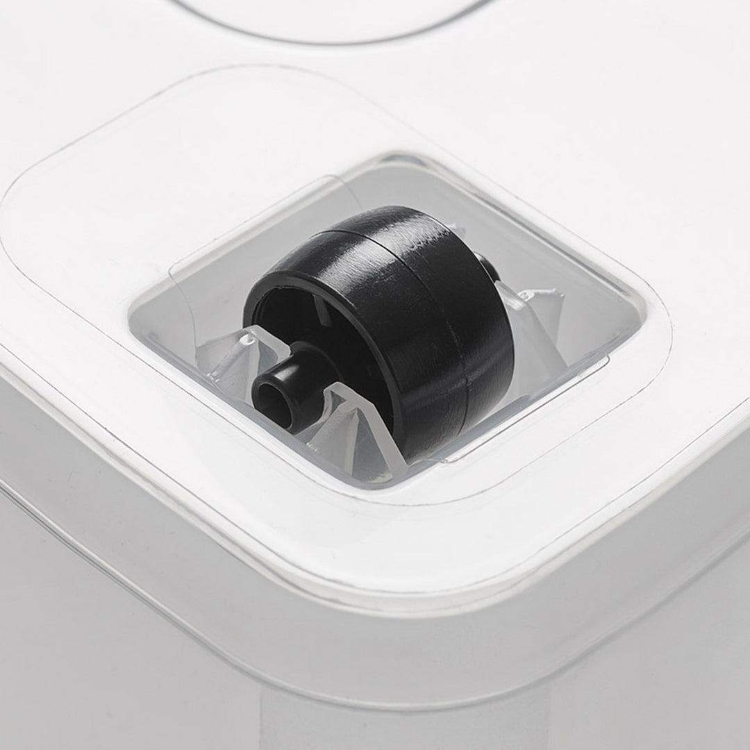 Moxom SimpleStore-bak, inhoud 60 l, doorzichtig, deksel met kliksluiting, voorzien van wieltjes, BPA-vrij, 04-0081
