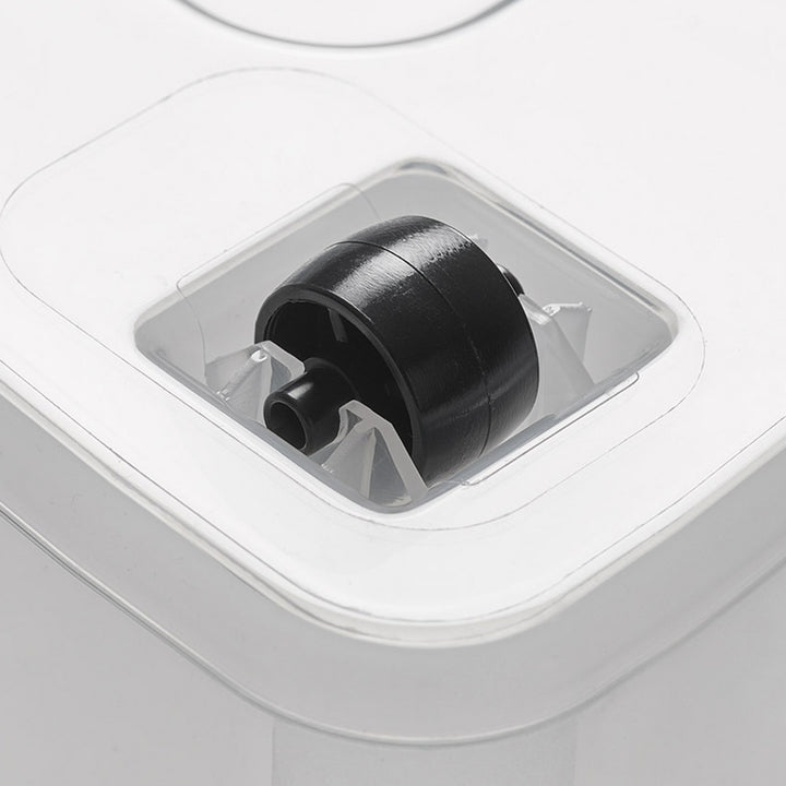 Moxom SimpleStore-bak, inhoud 60 l, doorzichtig, deksel met kliksluiting, voorzien van wieltjes, BPA-vrij, 04-0081