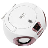 Boombox-radio met CD-MP3, USB, FM-radio, AUX, hoofdtelefoonaansluiting, Adler, AD 1181
