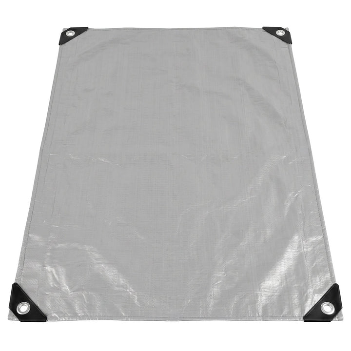 Zilverkleurig zeildoek 120 g 4 x 6 m VA0476, waterdicht, Vayox