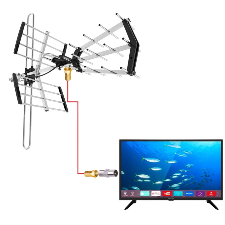 VA900 COMBO DVB-T/T2 richtantenne met LTE-filter, aluminium, Vayox