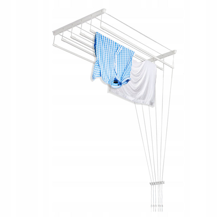 Plafondwasdroger met 6 stangen, 140 cm, droogoppervlak 8,4 m, Sepio