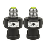Maclean E27-lamphouder, 100 W, met schemersensor en timer, MCE21B, 2 stuks
