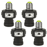 Maclean E27-lamphouder, 100 W, met schemersensor en timer, MCE21B, 4 stuks