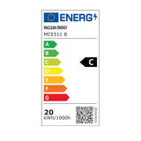 Maclean LED-lamp, kleur: zwart, 20 W, IP65, 2750 lm, neutraal wit (4000 K) MCE511 B, 2 stuks