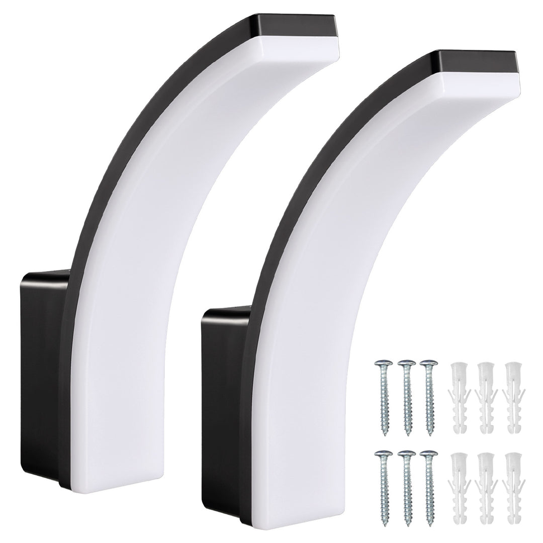 Maclean LED-lamp, kleur: zwart, 20 W, IP65, 2750 lm, neutraal wit (4000 K) MCE511 B, 2 stuks