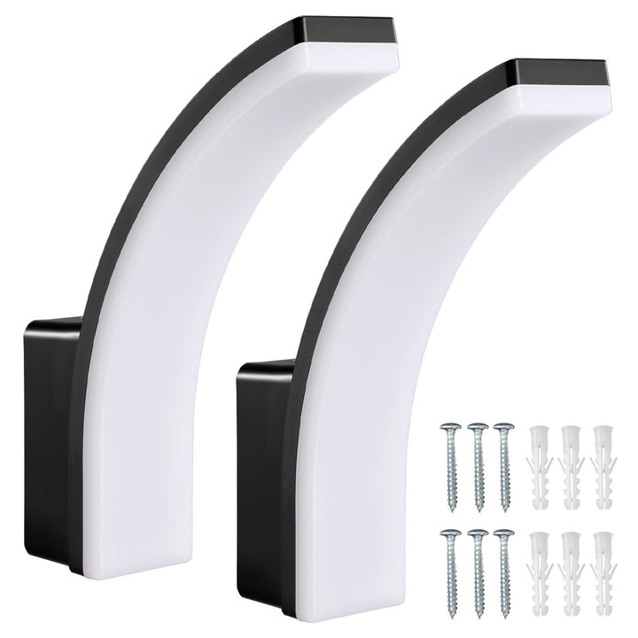 Maclean LED-lamp, kleur: zwart, 20 W, IP65, 2750 lm, neutraal wit (4000 K) MCE511 B, 2 stuks