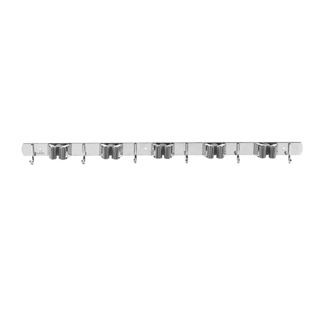 Maclean wandorganizer voor tuingereedschap en dweilen, van staal, met haken, max. draagvermogen 20 kg, breedte 60 cm, MC-185, 2 stuks