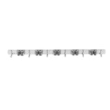 Maclean wandorganizer voor tuingereedschap en dweilen, van staal, met haken, max. draagvermogen 20 kg, breedte 60 cm, MC-185, 2 stuks