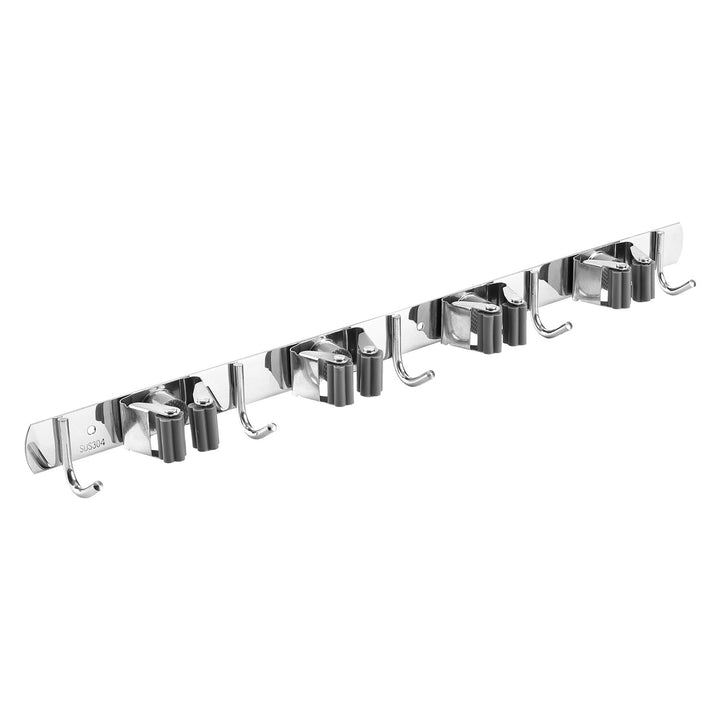 Maclean wandrek voor tuingereedschap en dweilen, van staal, met haken, max. draagvermogen 20 kg, breedte 49 cm, MC-184, 2 stuks