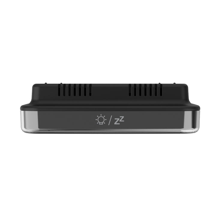 GreenBlue draadloos weerstation, temperatuur + luchtvochtigheid binnen/buiten, klok + wekker + datum, °C / °F, tot 60 m, zwart, GB169 B + 4x AAA-alkalinebatterijen van Varta Industrial