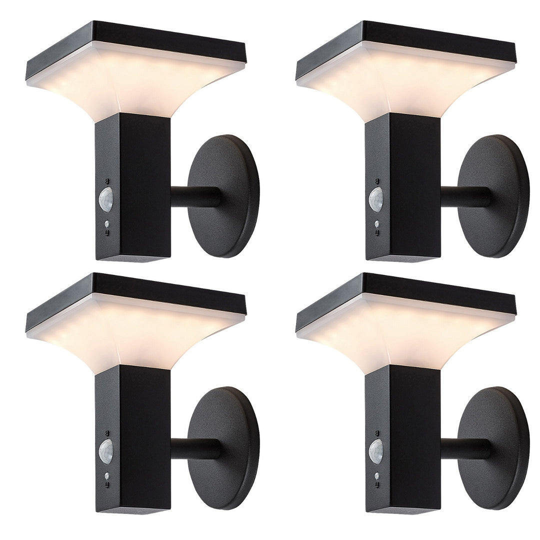 Rabalux-lamp, wandlamp, voor buiten, op zonne-energie, IP44, LED 4 W, Geleen, 4 stuks