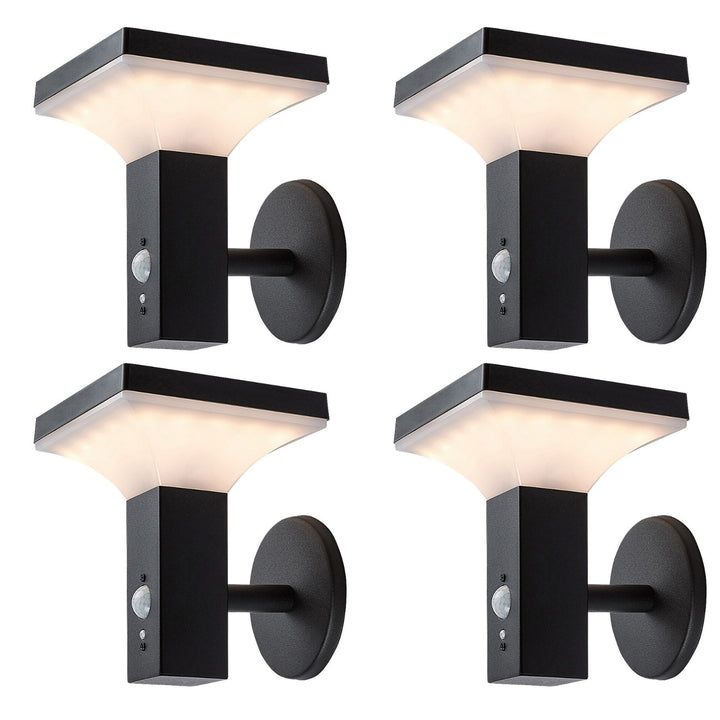 Rabalux-lamp, wandlamp, voor buiten, op zonne-energie, IP44, LED 4 W, Geleen, 4 stuks