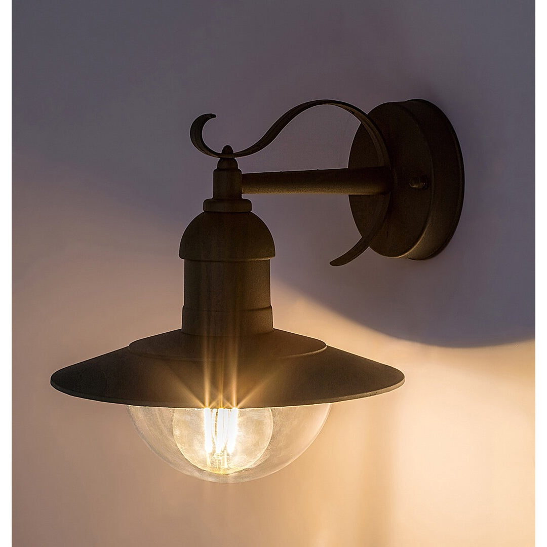 Rabalux wandlamp, voor buiten, IP44, E27, max. 60 W, groen, Oslo, 2 stuks