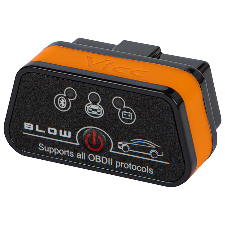 OBD2-diagnose-interface Vtec iTRON Blow, Bluetooth 4.0, draadloze communicatie met de boordcomputer van de auto, hoge compatibiliteit, 58-660#
