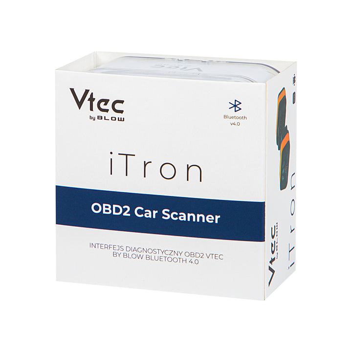 OBD2-diagnose-interface Vtec iTRON Blow, Bluetooth 4.0, draadloze communicatie met de boordcomputer van de auto, hoge compatibiliteit, 58-660#
