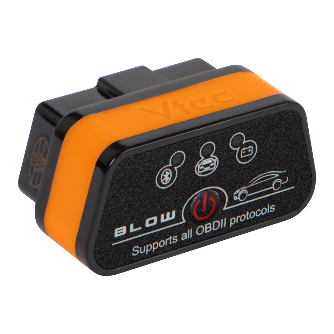 OBD2-diagnose-interface Vtec iTRON Blow, Bluetooth 4.0, draadloze communicatie met de boordcomputer van de auto, hoge compatibiliteit, 58-660#