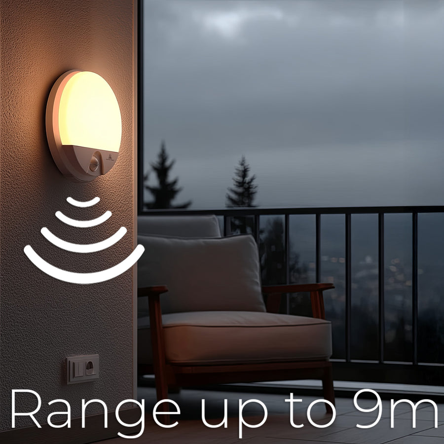 Maclean LED-lamp met bewegingssensor, PIR-sensor, kleur: wit, 15 W, IP54, 1100 lm, neutrale lichtkleur, MCE291 W, 2 stuks