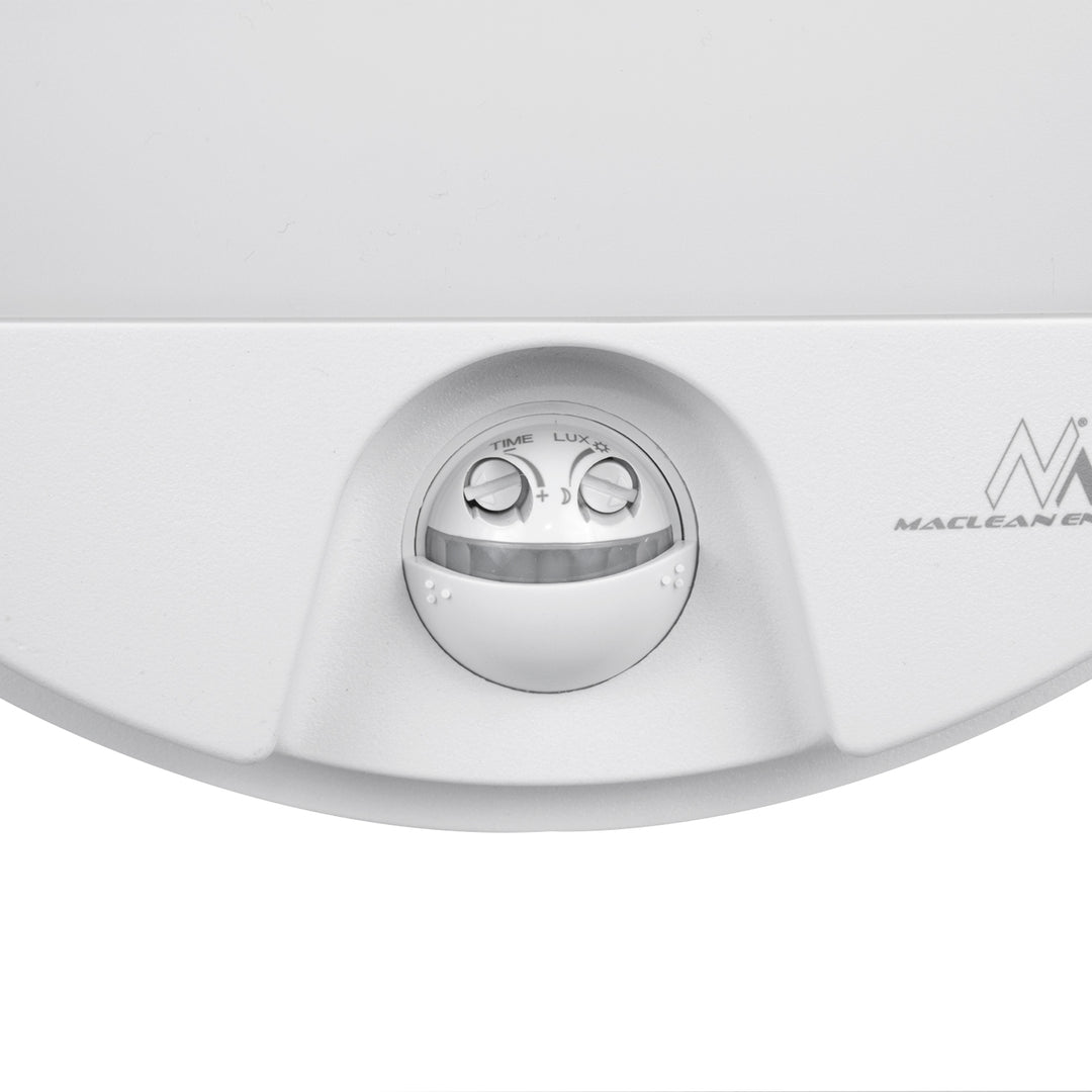Maclean LED-lamp met bewegingssensor, PIR-sensor, kleur: wit, 15 W, IP54, 1100 lm, neutrale lichtkleur, MCE291 W, 2 stuks