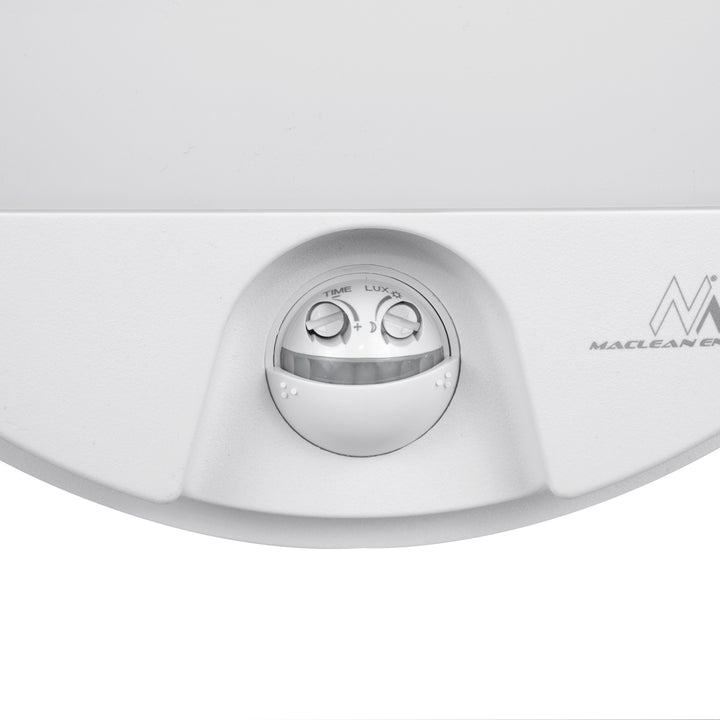 Maclean LED-lamp met bewegingssensor, PIR-sensor, kleur: wit, 15 W, IP54, 1100 lm, neutrale lichtkleur, MCE291 W, 2 stuks