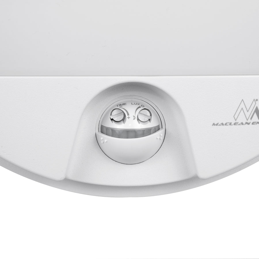Maclean LED-lamp met bewegingssensor, PIR-sensor, kleur: wit, 15 W, IP54, 1100 lm, neutrale lichtkleur, MCE291 W, 2 stuks