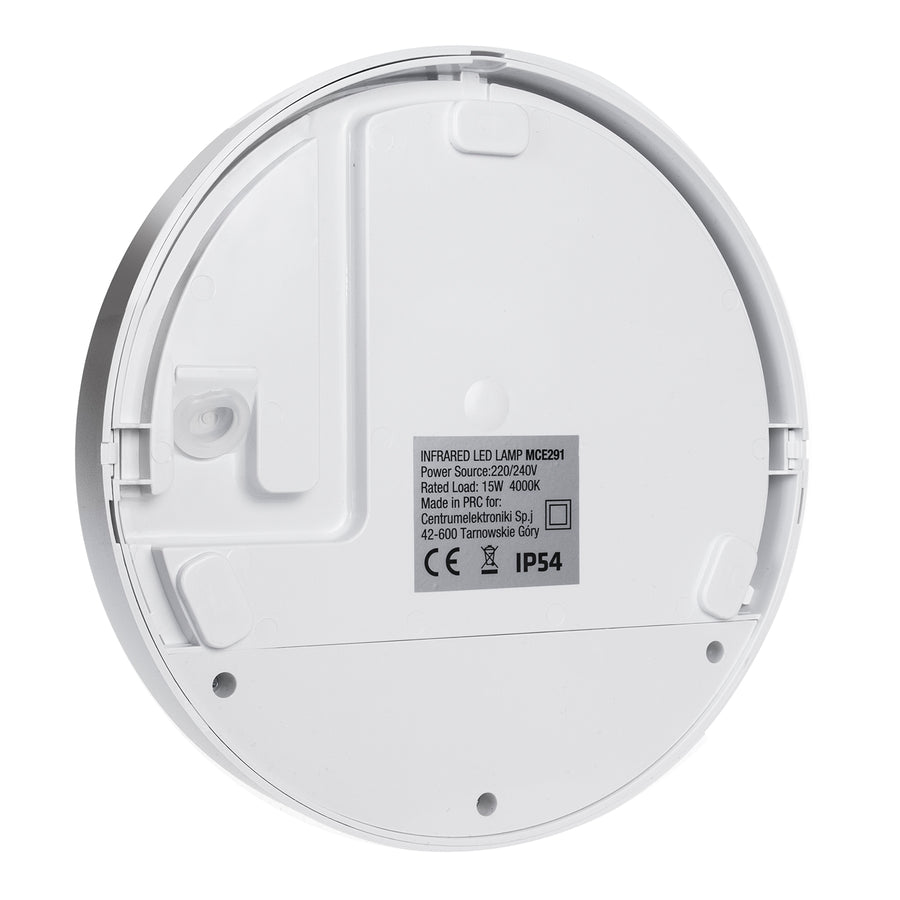 Maclean LED-lamp met bewegingssensor, PIR-sensor, kleur: wit, 15 W, IP54, 1100 lm, neutrale lichtkleur, MCE291 W, 2 stuks