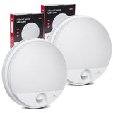 Maclean LED-lamp met bewegingssensor, PIR-sensor, kleur: wit, 15 W, IP54, 1100 lm, neutrale lichtkleur, MCE291 W, 2 stuks