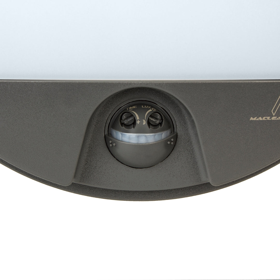 Maclean LED-lamp met bewegingssensor, PIR-sensor, kleur: grijs, 15 W, IP54, 1100 lm, neutraal wit, MCE291 W, 2 stuks