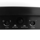 Maclean LED-lamp met bewegingssensor, PIR-sensor, kleur: zwart, 10 W, IP65, 1000 lm, neutraal wit, MCE525 B, 2 stuks
