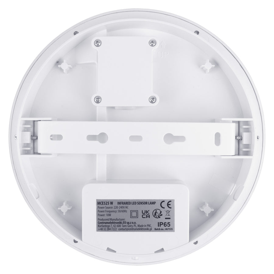 Maclean LED-lamp met bewegingssensor, PIR-sensor, kleur: wit, 10 W, IP65, 1000 lm, neutraal wit, MCE525 W, 2 stuks