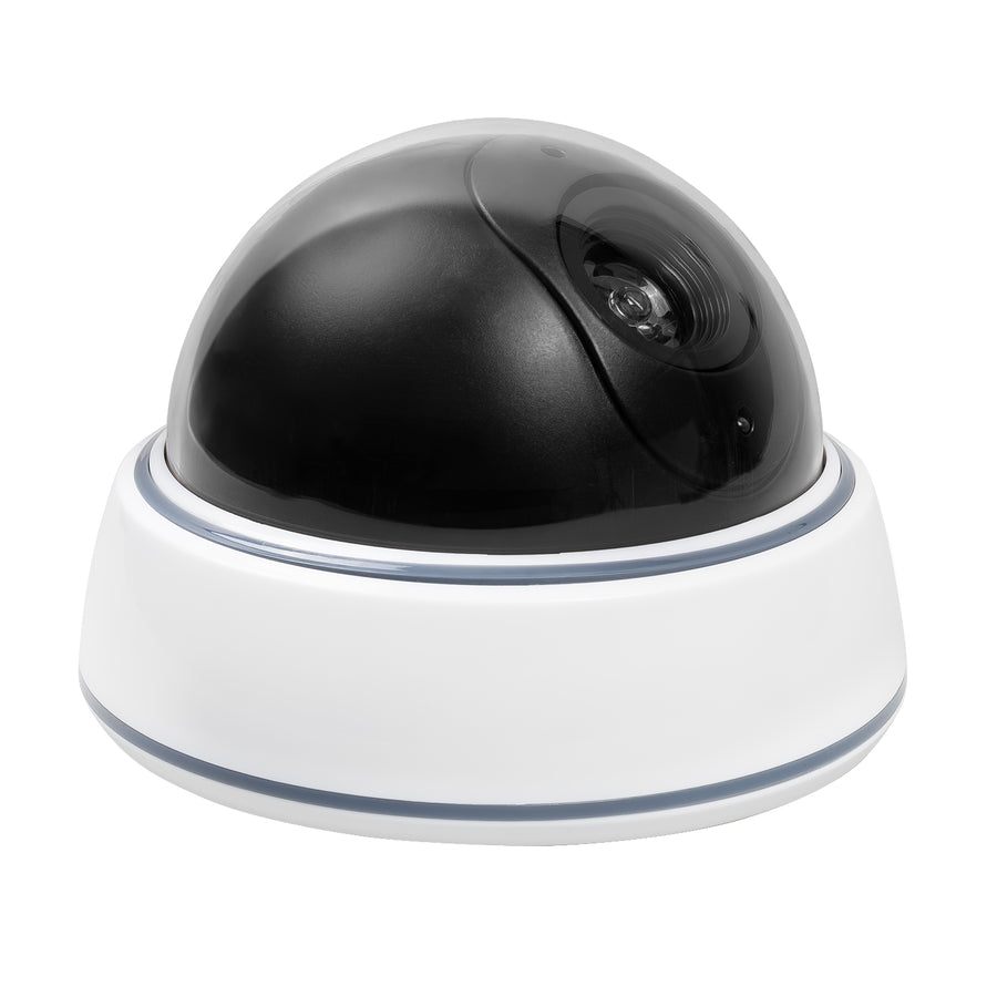 DC2300 dome-vormige nepcamera met knipperende LED, 2 stuks + 6 AA-batterijen van Varta Industrial